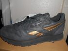Reebok Classic Leather Shoes Trainers - Coal/Gold Gum - Trainers - Size 6.5