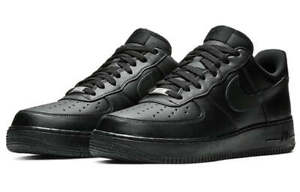 Nike Air Force 1 '07 Low Triple Black CW2288-001 Men Size STEAL!