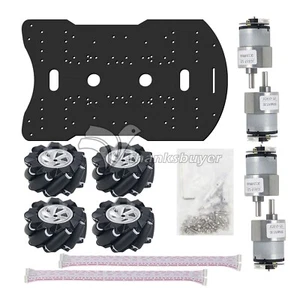 4WD 60mm Mecanum Wheel Robot Car Chassis Kit w/ MG513 Encoder Motor - Picture 1 of 9