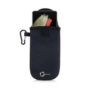 GENUINE INVENTCASE BLACK NEOPRENE POUCH CASE BAG FOR SAMSUNG GALAXY S21 ULTRA - Picture 1 of 9