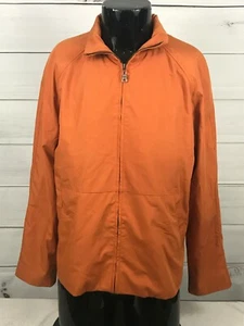 Abrigo de calabaza naranja naranja talla mediana para hombre con cremallera delantera completa - Imagen 1 de 10