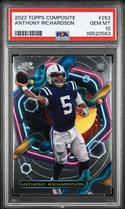 2023 Topps Composite Chrome #253 Anthony Richardson GEM MINT 10 PSA 10 - Picture 1 of 2