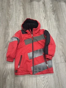 Obermeyer Ski Jacket - Kids / Boys Size 4 - Red, Grey, Black - Picture 1 of 4
