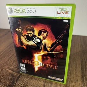 Resident Evil 5 - Xbox 360 - Complete w/ Manual - Microsoft - VG - CIB - Picture 1 of 12