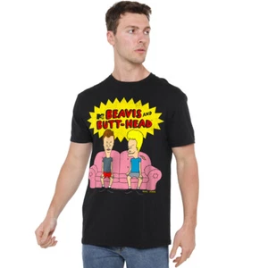 Beavis And Butthead Couch Logo Og T-Shirt S-2XL, Black - Picture 1 of 5