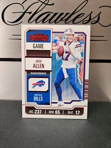 2023 Panini Contenders Josh Allen Game Ticket sharp card #11 SP Pink Holo - Picture 1 of 2