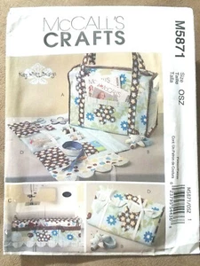 McCall M5871 SEWING ACCESSORIES machine tote apron etc pattern CRAFTS Uncut FF - Picture 1 of 7