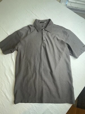 Camisa polo Nike Golf Tiger Woods a rayas tostadas para hombre XL XLarge Foto 1 de 4