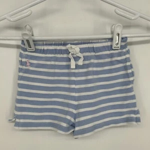 Polo Ralph Lauren Shorts Girls 5 Blue Striped Casual Drawstring - Picture 1 of 6