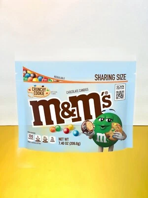⚫️ Nueva Bolsa Exclusiva para Compartir Talla M&Ms Crujiente con Sabor a Galleta Chocolate 7.40oz Foto 1 de 2