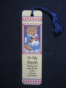 To My Teacher Bookmark with Tassle - Includes Shipping! - Picture 1 of 3