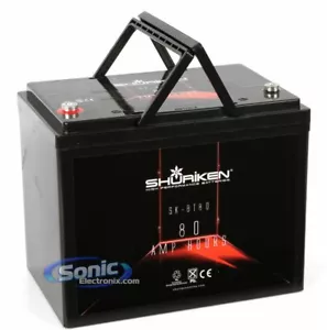 SHURiKEN SK-BT80 1800W 12V High Performance AGM Power Cell Battery - Picture 1 of 4