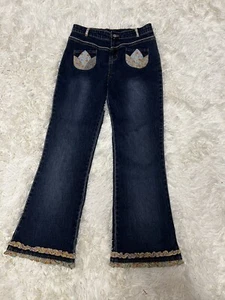 the children's place girls 70s/Vintage Style Jeans Boot Cut Western Size 12 - Picture 1 of 14
