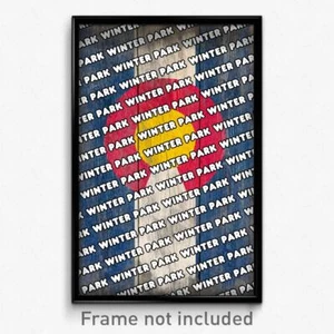 Winter Park Colorado Poster (CO City Souvenir 11x17 Town Print) - Picture 1 of 1