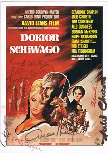 Doctor Zhivago Sharif Christie Courtenay Tushingham Steiger Guinness autographs - Picture 1 of 1