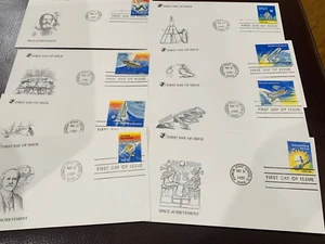 FDC Set of 8 - Scott# 1912-19 - Space Achievement - Readers Digest Cachets - Picture 1 of 1