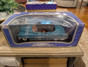 🇺🇸Anson Classic 1953 Cadillac Eldorado Turquoise 1/18 Scale Diecast Car 🇺🇸 - Picture 1 of 5