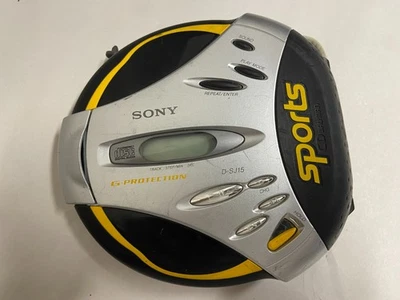 Reproductor de CD portátil Sony Sports D-SJ15 CD Walkman funcionando sin cubierta de batería Foto 1 de 4