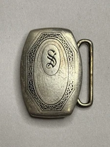 Vintage Sterling “S” Belt Buckle #4883 - Picture 1 of 7