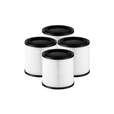 NISPIRA H13 True HEPA Filter Replacement SilverOnyx Air Purifier 5 Speed Large Room 4 pc