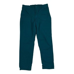Eddie Bauer Fleece Lined Pants M Green Cotton Blend Hiking Outdoor Warm Women’s - Picture 1 of 6