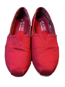 Scarpe da donna Bobs By Sketchers Memory Foam slip on pace e amore taglia 8W rosse - Foto 1 di 13