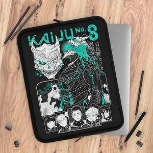 Kaiju n°8, housse pour ordinateur portable, étui pour ordinateur portable animé, sac technique, ordinateur geek, iPad - Photo 1/13