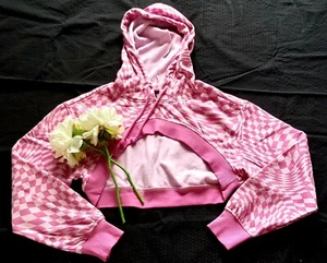 H&M Divided Crop Hoodie Sweatshirt Kapuzen Pullover Gr. S 36 Pink Rosa Wie Neu - Bild 1 von 4