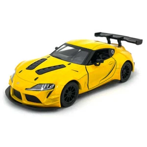 Modellino pressofuso Toyota GR Supra Racing Concept scala 1:38 giallo 2022 di Kinsmart - Foto 1 di 2