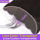 13X4 Hd Transparent Lace Frontal Closure Human Hair Ear To Ear Remy Free Part