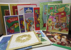 Weihnachtskarten Lot - 44 Karten mit Umschlägen - Kranz, Tigger & Pooh, Rentier - Bild 1 von 7