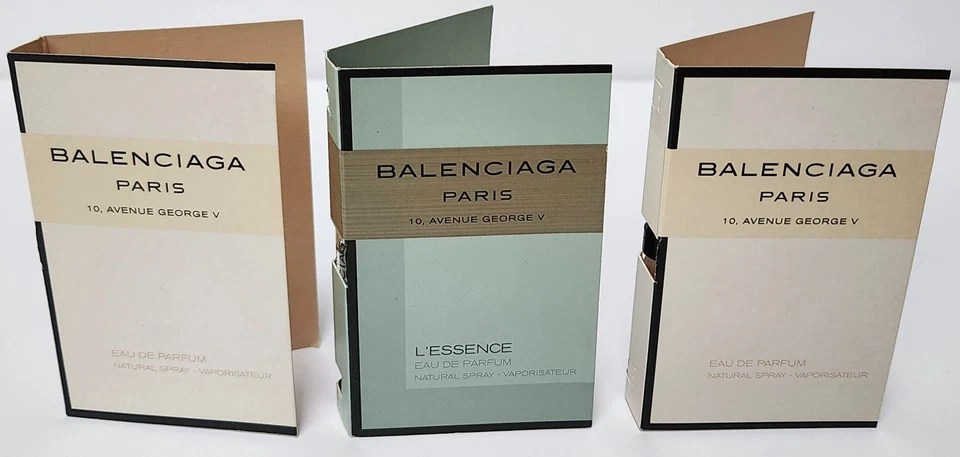Balenciaga Paris EDP L'Essence B. Balenciaga Intense B. Balenciaga Skin vials