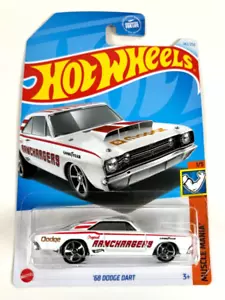 NEW - Hot Wheels '68 Dodge Dart White HW Muscle Mania - Foto 1 di 1