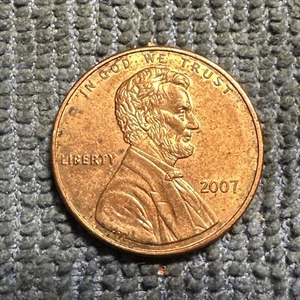 2007 Lincoln Memorial Cent penny Error Die chip Obverse side in the letter B - Bild 1 von 6