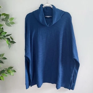 Just Jeans Women's Size XXL Knit Jumper Sweater Long Sleeve Turtle Neck Blue - Picture 1 of 9