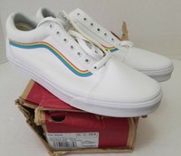 vans old skool rainbow sole low top skate pride shoes
