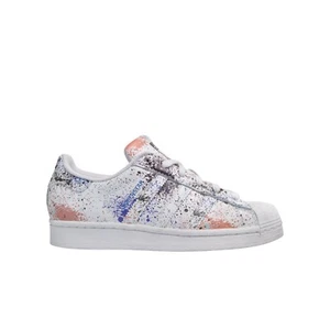 Adidas Originals Superstar Kids Toddler Shoes - White/Multi Paint Splatter Size - Picture 1 of 1
