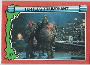 N) 1991 Topps - Teenage Mutant Ninja Turtles 2 - Movie Trading Card - #97 - Picture 1 of 2