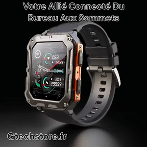 Montre C20 Pro Intelligente Pour Homme, Affaires, Sport Étanche Assistant Vocal - Photo 1/18