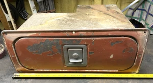 ORIGINAL 65,66 FORD F100,250 TRUCK BED SIDE TOOL BOX,STORAGE,LOCKING,19,PICKUP:) - Picture 1 of 11
