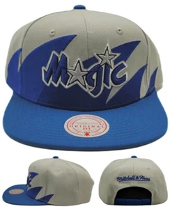 Orlando Magic New Mitchell & Ness HWC Sharktooth Gray Blue Era Snapback Hat Cap - Picture 1 of 9