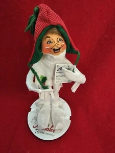 AnnaLee, 9in, Traditional White Elf, 510419, White Clothes, Red & Green Hat - Picture 1 of 16