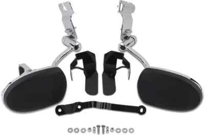 Apoyabrazos de pasajero acolchado Kuryakyn cromado con portavasos Honda Goldwing 1800 01-17 Foto 1 de 4