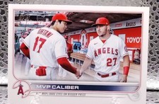 2022 Topps Update #US115 Mike Trout Shohei Ohtani MVP Caliber ANGELS