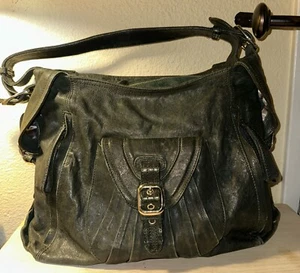 Junior Drake weiche Leder Schulter Handtasche schwarz - Bild 1 von 12