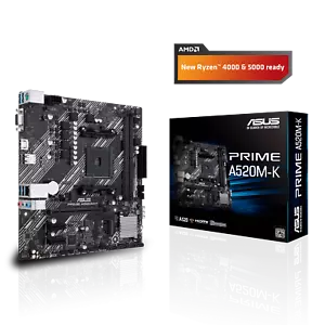 ASUS Prime A520M-K Mainboard Sockel AM4 (AMD Ryzen, micro-ATX, USB 3.2) - Bild 1 von 7