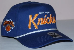'47 Brand NEW YORK N.Y. KNICKS Snapback Baseball Hat Cap Hitch ROPE A-Frame *4S - Picture 1 of 7