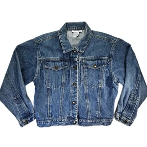 Chaqueta vaquera vintage para mujer Calvin Klein L Denim lavado años 70 80 hecha en EE. UU. Motociclista - Imagen 1 de 6