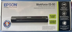 Epson ES-50 WorkForce Tragbarer Dokumentenscanner - Schwarz - Bild 1 von 2