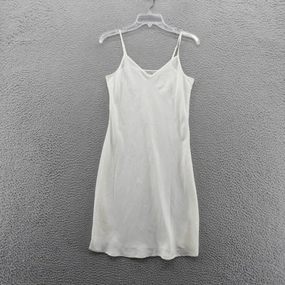 AllSaints Ivory Silk Linen Slip Dress Size 0 V Neck Adjustable Party NEW - Image 1 of 4